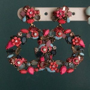 J. Crew Floral Earrings